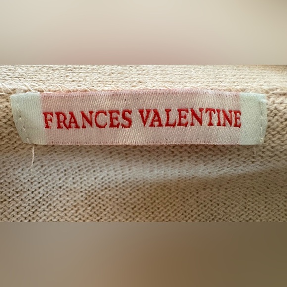 FRANCES VALENTINE DARLING GUGGENHEIM RIBBON CARDIGAN XL - Picture 8 of 9